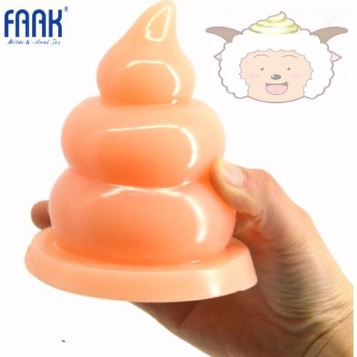 FAAK Anal plug big beads huge anal dildo Fun Shit Gag sucker butt plug Erotic Toys Sex Products anal massage masturbate