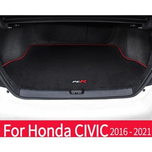 All Weather Car Trend Floor Trunk Mats Special Tail Box Interior Modification Accessories Supplies For Honda Civic10th 2016-2020