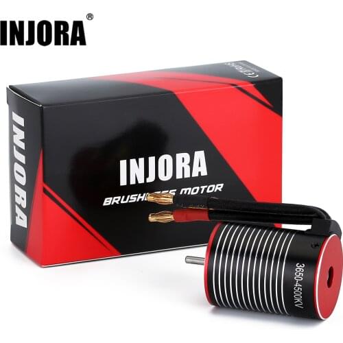 INJORA 3650 Brushless Motor 3600KV 4500KV 5200KV for 1:10 Short-Course Monster Off-road Truck Drift Car Traxxas HPI RC Car Parts