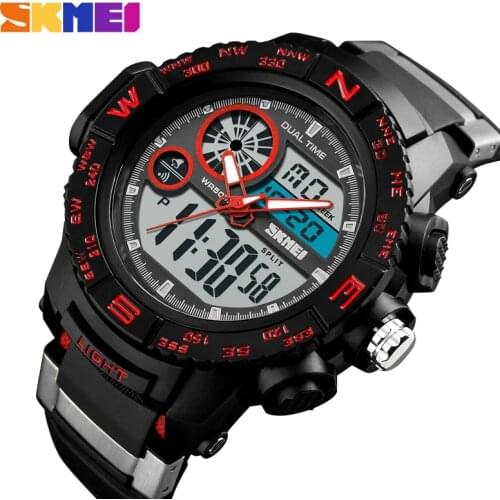 SKMEI Outdoor Men Sports Watches Fashion Casual Waterproof Wristwatches Digital Quartz Watch Relogio Masculino Clock Men