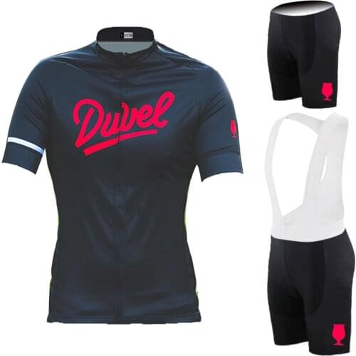 Black DUVEL Cycling Jersey Set 2020 Cycling Clothing Mens Road Bike Shirts Suit Bicycle Bib Shorts MTB Uniform Maillot Culotte