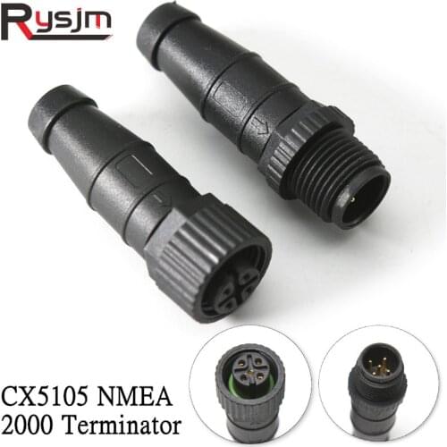 Black NMEA 2000 Converter Terminator Male & Female #010-11081-00 Nmea2000 Resistance Terminating Resistor Male #010-11080-00