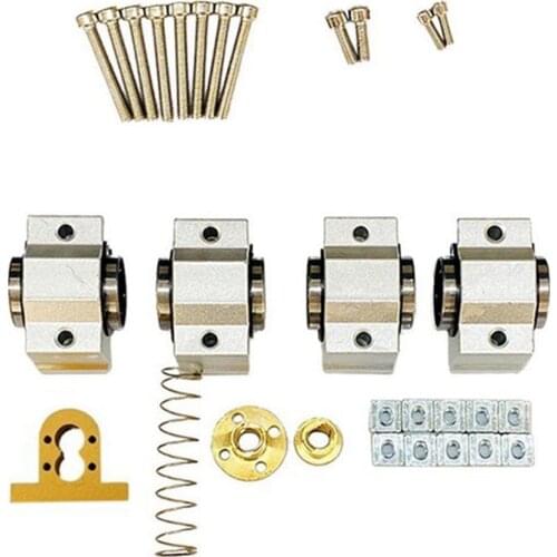 CNC 3018 SCV12VUU Bearing 12mm 10mm for CNC3018 T8 Screw Lead 4mm Diameter 12mm for CNC Machine Xaxis Update