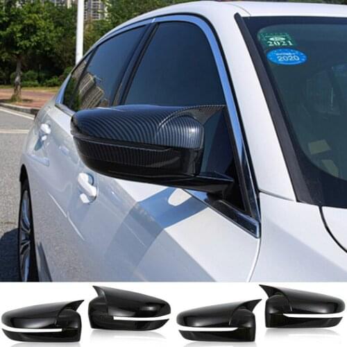 For BMW G20 G28 2020 Car styling Carbon fiber rearview mirror Shell frame door Horn decoration Covers Stickers Auto accessories