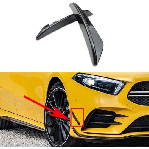For Mercedes Benz A Class W177 AMG A180 A200 A250 A35 2019 2020+ Car Front Bumper Side Fender Fog Lamp Air Vent Cover Trim