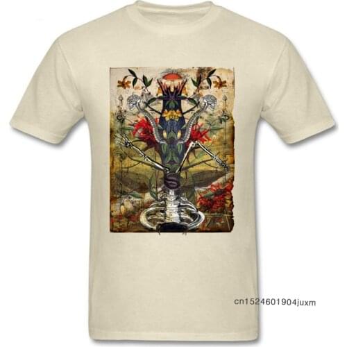 Mystery Tree T-Shirt Unique Men Tshirts Vintage Beige T Shirt Father Day Tops Short Sleeve 2018 Discount Cotton Tees Creative