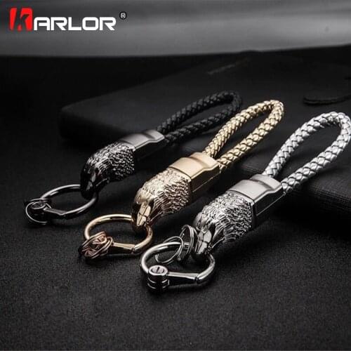 Eagle Head Model Keychains Key Holder Car Key Ring Chain Zinc Alloy Men&Women Automobile Styling Car Accessories Creative Gifts
