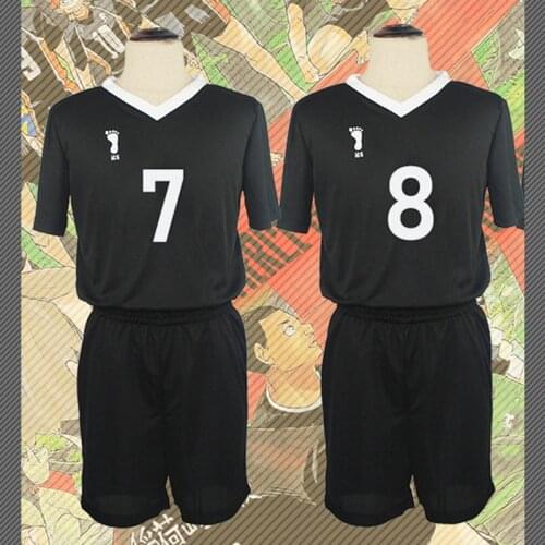 Haikyu! Haikyuu!! No.7 Miya Atsumu No.11 Osamu Miya Volleyball Uniform Cosplay Costume Inarizaki High School Jersey Top+Shorts