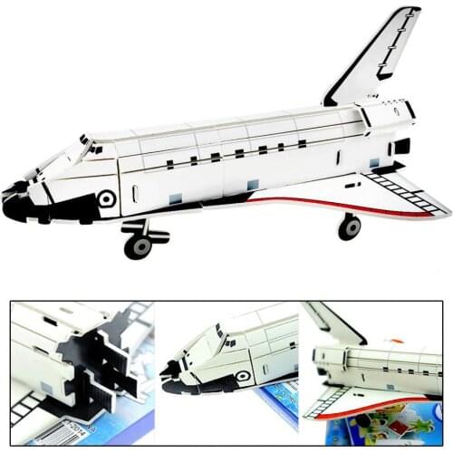 Aviation Jigsaw Puzzle Toy 3D Educational Paper Self-assembling Building Blocks Creative Space Ship Puzzle Toys Gift for Student