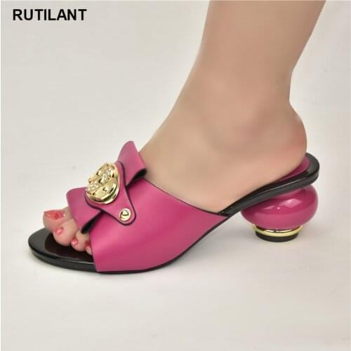 Italy Nigeria party shoes without bag slippers wedding African shoes does not match bag suit elegant party pump