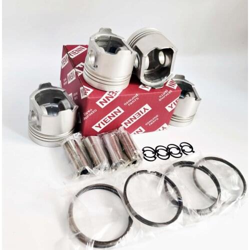 For Kubota V2203-E V2203-B Piston Kit With Pin Clips Oversized +0.50 Fit Bobcat 763 loader InDirect injection Engine Spare Parts