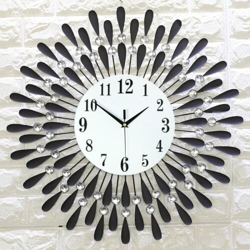 Wrought Iron Creative Wall Clock Living Room Decoration Clock Electronic Quartz Clock Relojes De Pared Decoraci N Para El Hogar