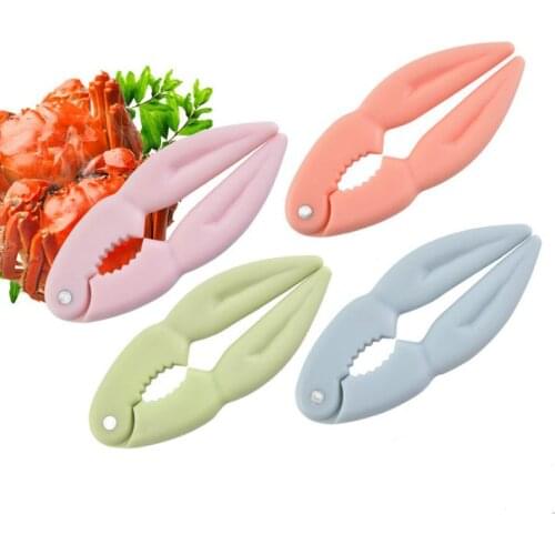 Crab Lobster Seafood Tools Crab Crackers Lobster Cracker Stainless Steel Crab Lobster Clamps Nut Walnut Clips Kitchen Tools SN