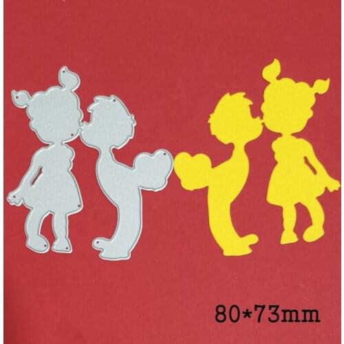 Metal steel cutting dies boy kiss girl 2021 new craft cut die Scrapbooking craft paper knife mould blade punch stencils dies