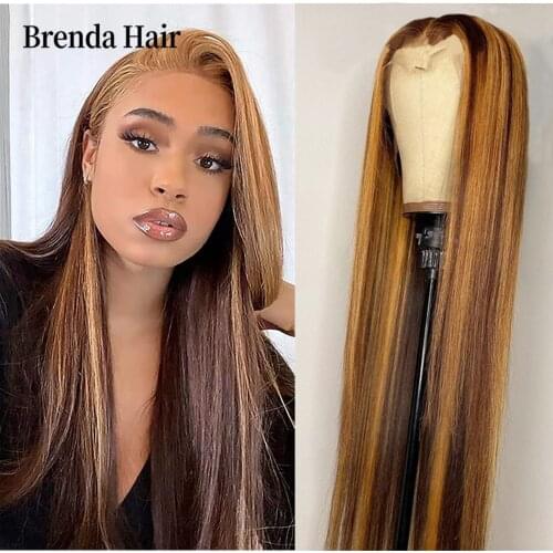 13x2 Lace Front Human Hair Wigs 10-26 Inch pre plucked 150% Density Brazilian Body Wave Lace Front Wigs For Black Women