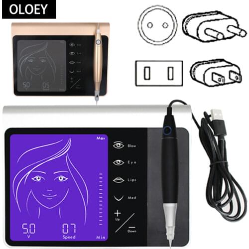 Professional Rotary Tattoo Multi-function Machine Pen For Permanent Makeup Eyebrow Eyeliner Lip Tattoo Kits, Eyeliner and Lips