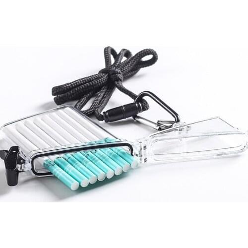 New Summer Ins Transparent Plastic Cigarette Case Box Fashion Hard Shell Waterproof Business Card Case Storage Case