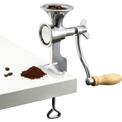 Manual home use stainless steel dry grain corn seed spice mill coffee bean grinder crusher