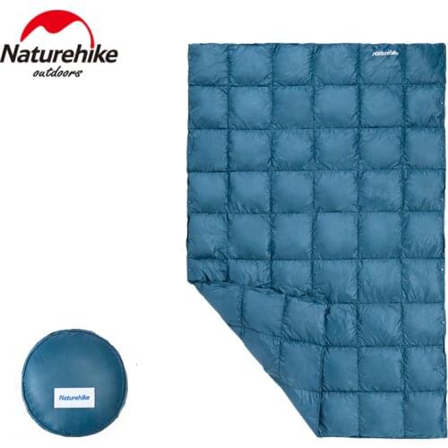 Naturehike New Sleeping Bag Down Quilt Shawl Blanket 220g Splicable Portable Goose Down Travel Blanket 800FP Outdoor Office Warm