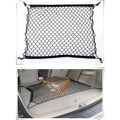 Car styling Nylon Car Trunk Storage Elastic Mesh Net Sticker For Toyota Avensis 3 Wago Fortuner Land Cruiser 150 200 J150 J200