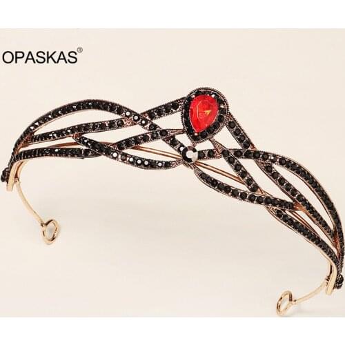 Bridal Crown Headwear Semi-circle Luxury Alloy Rhinestone Inlaid Headband for Female Wedding Birthday Hair Accessories VL