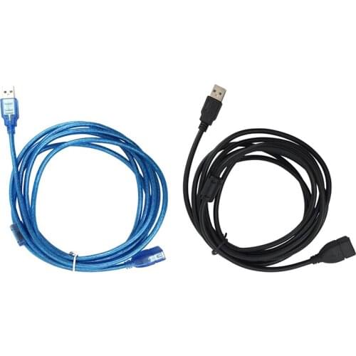 USB Extension Data Cable 2.0 A Male to A Female Long Cord for Computer, 3 meter Black