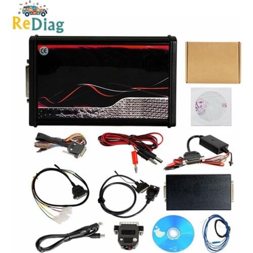 High Quality V2 5.017 ECU OBD2 Manager Tuning Kit Auto Truck Programmer Red PCB European Version V5.017 K-Suite V2.53 ECU Tool