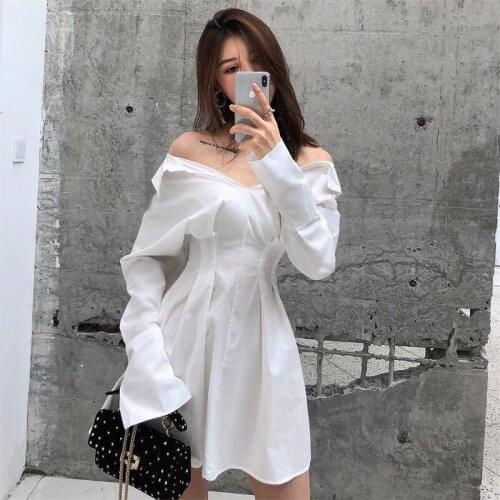Wfamh Fashionable Shirt Dresses