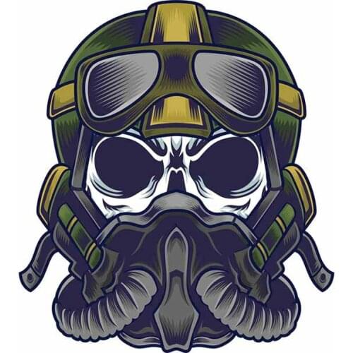 DasDecal Funny Car Stickers for Mask Skull Graphics Waterproof Decal Laptop Truck Motorcycle Auto Accessories PVC,13cm*11cm