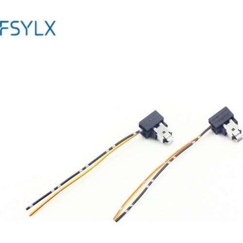 FSYLX 10pcs h1 halogen bulb Holder connector socket extension wire h1 power plug adapter connector for original h1 halogen bulb