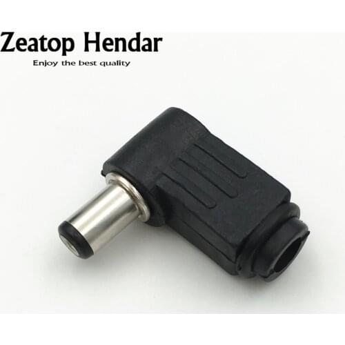 100Pcs 5.5mm X 2.1mm DC Socket Jack Right Angle Charger Power Plug Adapter Soldering Connector