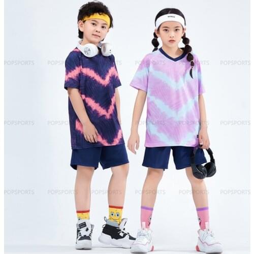 2021 Soccer uniforms for Boys or Girls football jersey Survetement futbal Kids Soccer Set Uniform Customized Training Kits