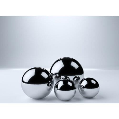 4pcs Mirror Gazing Balls Stainless Steel Mirror Polished Shiny Silver Hollow Sphere Home Hotel Party Craft Decoration 10/15/20CM