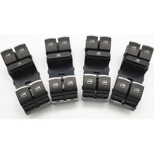 5ND959857 For Touran Tiguan Passat B6 B7 CC Golf Mk5 MK6 Jetta III Driver Side Master Window Controller Switch Chrome 5ND959857