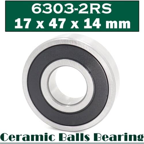 6303 Hybrid Ceramic Bearing 17*47*14 mm ABEC-1 ( 1 PC) Industry Motor Spindle 6303HC Hybrids Si3N4 Ball Bearings 3NC 6303RS