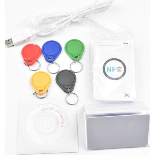 ACR122U USB 13.56mhz NFC Card Reader Writer Copier Duplicator Clone Software +5pcs UID key+5pcs UID cards