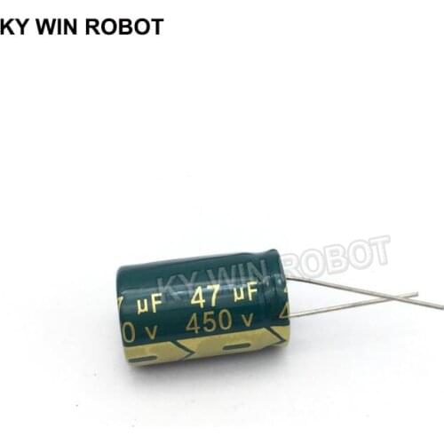 5 pcs Aluminum electrolytic capacitor 47 uF 450 V 16 * 25 mm frekuensi tinggi Radial Electrolytic kapasitor