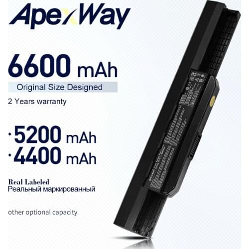 ApexWay battery For Asus A43 A53 K53F K53J K53S K53SV K53T K53U A32-K53 A53S A53z A53SV K43 K43E K43J K43S K43SV K53 K53E