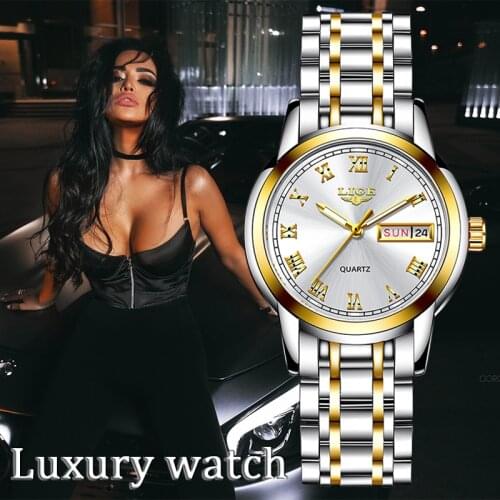 LIGE 2020 New Gold Watch Women Watches Ladies Creative Steel Womens Bracelet Watches Female Clock Relogio Feminino Montre Femme