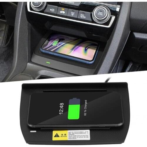 15W Wireless Charger Charging Plate Induction Fit for Honda Civic 10th -2020