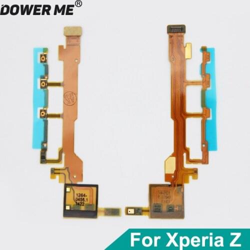 Dower Me Power On/Off Volume Camera Button Flex Cable With Microphone For Sony Xperia Z L36H LT36 C6602 C6603