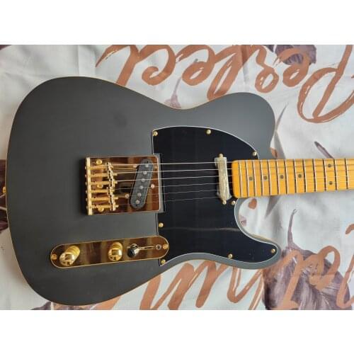 Black ebony tuning fork Electric Guitar Package