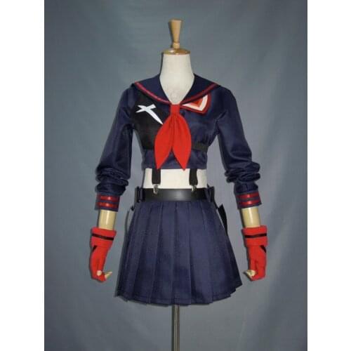 KILL la KILL Ryuko Matoi japanese Anime Party Cosplay costumes For Women Girls Dress +Track Number