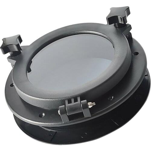 Boat ABS Plastic Marine Round Hatches 10" Opening Yacht RV Windows Portlight