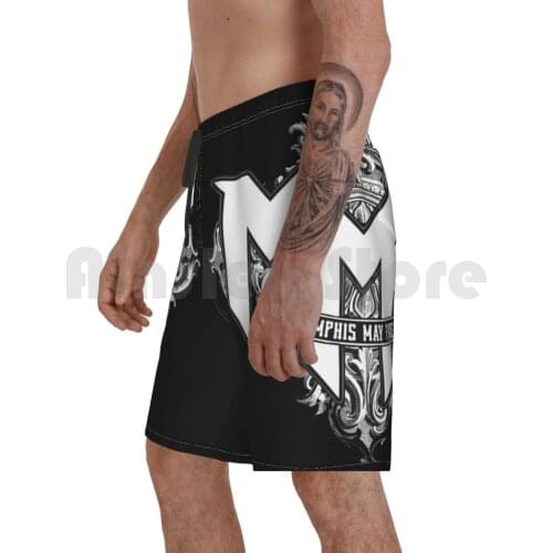 Memphis May Fire Beach Shorts Men Beach Pants Swimwear Memphis May Fire Music Hard Metal Hardcore Metalcore Post