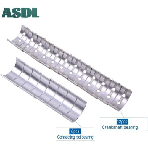 Motorcycle Engine Crankshaft Tile & Connect Rod Bearing Set STD +25 +50 +75 +100 For Yamaha FZ400 FZR400 FZR400R FZR400RR