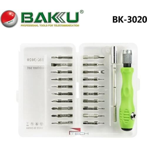 BAKU Precision Screwdriver Set, 20 in 1 Multi Repair Tool Kit for iPhone Tablet Laptop with Pentalobe Flat Torx Screwdriver Bits