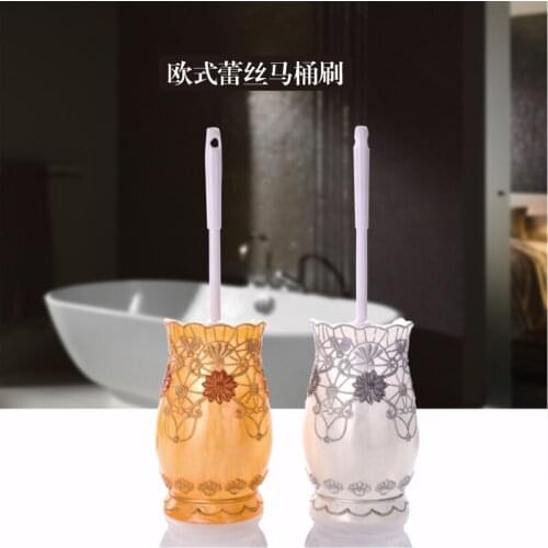 Toilet brush set toilet brush creative bathroom cleaning toilet brush with base fur high-grade toilet brush LO529315