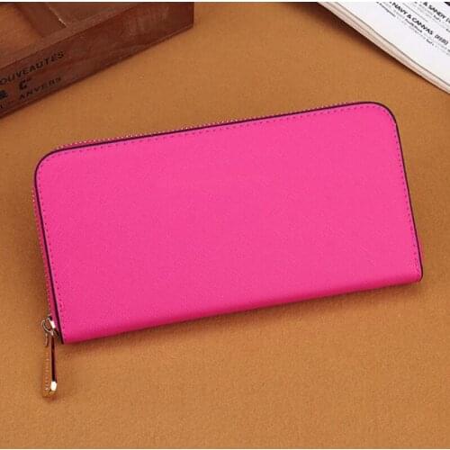 New Party Favor fashion single zipper cheap classics women pu leather wallet lady ladies long purse LX3126