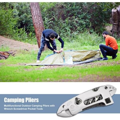 Stainless Steel Pliers Wrench Screwdriver Multifunctional Outdoor Camping Supplies Survival Emergency Cutting Tools